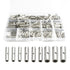 300PCS Non-Insulated Butt Connectors Kit, Tinned Red Copper, 24-10 Gauge Electrical Wire Crimp Terminals