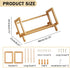 Desktop Bookshelf Bamboo Book Storage Organizer Large Magazine Holder Racks for Home Office Bedroom Tilting Bookcase