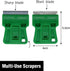 1.5 inches High Visibility Mini Razor Blade Scraper - Green Paint Window Scraper with 5 Metal Blades