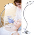 Adjustable LED Magnifier with Clamp Lamp, Rechargeable Magnifying Lamp