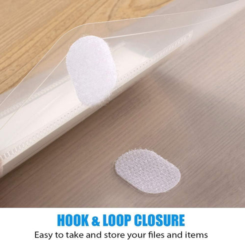 Sooez 5 Pack Plastic Envelopes, Clear Document Folders, US Letter A4 Size File Envelopes with Label Pocket