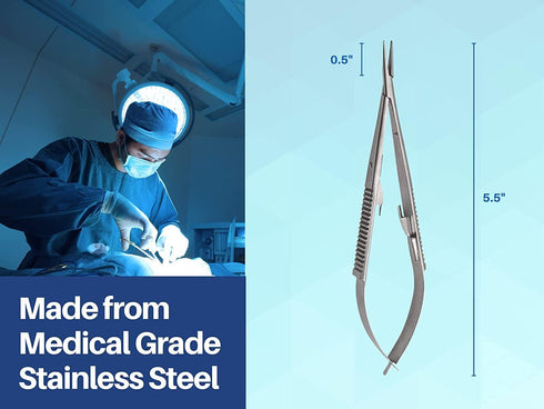 3 5.5 inches ARTMAN INSTRUMENTS pcs Castroviejo Needle Holder Straight with Lock | Dental Medical Ortho Surgical Needle