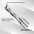 SALI 2 pcs Annular Cutter, 1-1/8 Inch Diameter with Weldon Shank, 2" Cutting Depth Mag Drill Bit