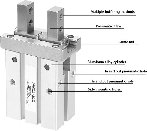 MHZ2-20D Air Gripper Pneumatic Cylinder, 20mm Bore Parallel Style