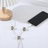 WJIAAA 3 Sets Cable Anchors Desk, Adhesive Phone Charger Holders for Cords Adjustable Wire Organizers Bronze Cord