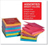 Universal UNV35611, 100 Sheet 3 in. x 3 in. Fan-Folded Self-Stick Pop-Up Note Pads, Assorted Bright Colors (12/Pack)
