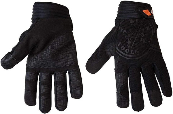 Klein Tools 40232 Wire Pulling Gloves, Extra Grip Work Gloves with Reinforcements and Grip Patches