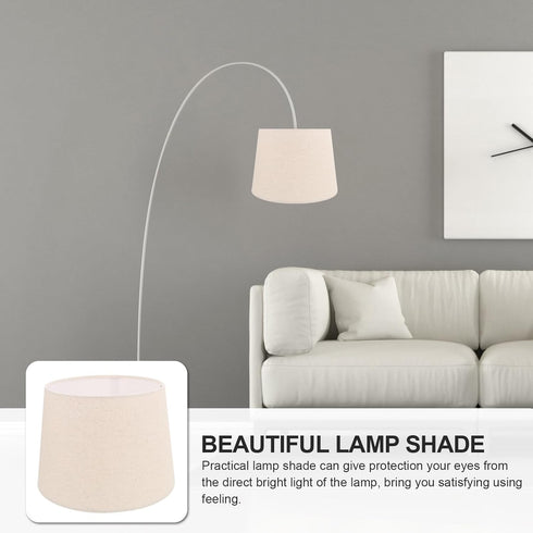 Outanaya Adjustable Lamp Shade for Floor and Pendant Lamps Decorative Linen Cover with Minimalist Style Lightweight