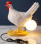 Chicken Egg Lamp, Funny Chicken Butt Night Light with Egg, Lifelike Rooster