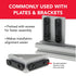 8020, 3279, 15 Series 5/16-18 Double Threaded Slide in Economy T-Nut Steel T-Slot Accessories (25 Pack)