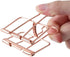 Rose Gold Hollow Out Metal Wire Binder Clips - Large 51mm, Pack of 12