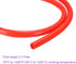 DMiotech 3/8" ID 1/2" OD 3.3 Feet Red Silicone Tube for Water Air Pump