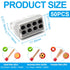 50pcs 8 Port Push-in Electrical Wire Connector, Compact Terminal for 18-12 AWG Solid Stranded Wires