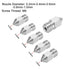 uxcell 5pcs 3D Printer Nozzle Stainless Steel MK8 Nozzle M6 for 1.75mm 3D Printer (0.2mm, 0.4mm, 0.6mm, 0.8mm, 1mm)