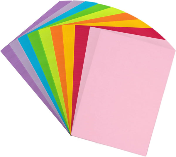 Colored Copy&Print Paper 8.5X11 Inches,180 Sheets 9 Colors Rainbow A4 Printer Paper