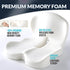 dunlips Tailbone Memory Foam Seat Cushion for Truck Drivers, Office Chairs Ergonomic Seat Cushion for Back, Sciatica