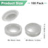 M METERXITY 100-Pack 4mm M3 M4 M5 Plastic Hinged Screw Cover Caps, Shutter Screws with Caps, Fold Snap Washer Covers