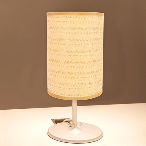 2pcs Kisangel Rustic Rattan Drum Lamp Shades for Floor and Table Lamps Woven Replacement Covers Bohemian Style Lighting