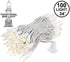 34FT 100 Commercial Christmas Lights by Novelty Lights, Indoor/Outdoor Mini Lights (White Wire)
