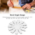 15-120 Degree Bevel Gauge, Stainless Steel Oblique Edges Protractor, Multi Angle Adjustable Measurement Tool for