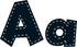 Teacher Created Resources Fun Font Letters, Black Stitch, 4" (TCR75150)
