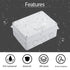 LeMotech Junction Box with Reserved Holes, ABS Plastic Electrical Box IP65 Waterproof Dustproof Project Enclosure