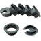 6pcs Desk Grommet, 1-3/8 inch Plastic Wire Cord Cable Grommets Hole Cover for Office PC Desk Organizer (Black)
