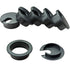 6pcs Desk Grommet, 1-3/8 inch Plastic Wire Cord Cable Grommets Hole Cover for Office PC Desk Organizer (Black)