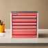 8.6-inch, 5 VEVOR Metal Tool Box, Portable Metal Tool Box with Drawers, Small Tool Chest with EVA Liners and PP Feet