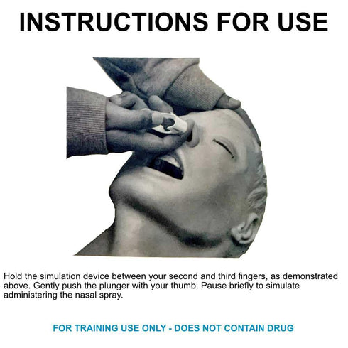 5000NMT 5 Pack WNL Products Nasal Med Trainer, Naloxone Training Device, for use in Educational Narcan Training Only