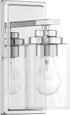 1 10 Craftmade - Clark Light in. Chrome Finish Wall Sconce with Clear Glass
