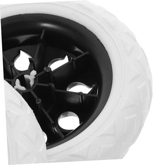 2pcs Veemoon Rolling Cart Wheel Replacement Plastic Laundry Cart Wheels for Shopping Trolley