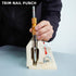 Trim Nail Punch, 7.56 Inches with Retaining Clip, 1 Inch Throat, Ideal Carpentry Tool for Protecting Finish and Hands