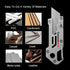 6-in-1 Utility Knife, Retractable Box Cutter, Small Pocket Knife with 10 Extra Blades