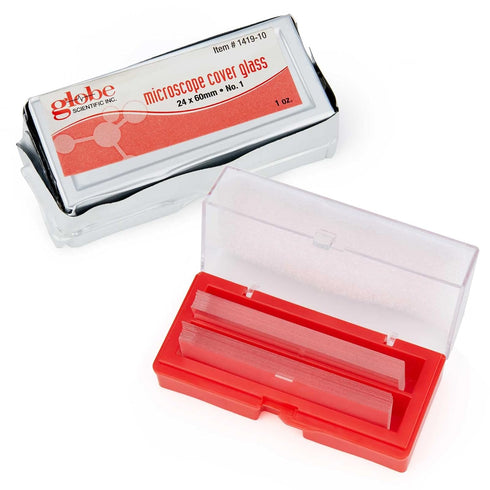 Globe Scientific Cover Glass 1419-10, 24 x 60mm, No. 1 Thickness, Case of 10