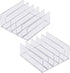 Desk Acrylic Organizer 2 Pack, 5 Compartments Mail Organizer, Clear Bill Money Holder for Charging