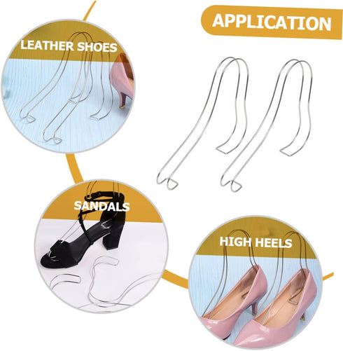 2pcs Luxshiny Sandal Support Display Stands Hanging Shoe Organizer for Shoes Rack Holders