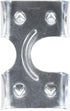 Heavy Duty Zinc Plated Metal Clips for Rope, Cord, String - Double Rope Clamps (1 Inch, 10 Pack)