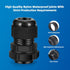 Cable Gland 12 Pack, 1/2" NPT Waterproof Adjustable Connector Strain Relief Cord Connectors with Gaskets