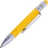 Troika Multitasking Ballpoint Pen - Small, Ruler, Screwdriver, Stylus (Yellow), Black Refill, Includes 2 Refills