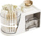 SAYEEC Rotating Desk Organizer with 2 Drawers, 6 Slots Multi-Functional Pencil Pen Holder for Office School Home (White)