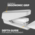 Fellowes LX850 EasyPress Office Stapler, Full Strip Effortless One-Touch Stapler, 25 Sheet Capacity, White