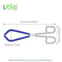 Lab Beaker Tongs, Chrome Plated Surface, Blue PVC Overmolding Cover, for 50ML-2000ML Beakers