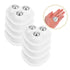 8pcs Stainless Steel Adhesive Caster Wheels Rotating Furniture Rollers for Storage Boxes and Home Hardware Self