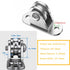Small Pulley Block: Silent Single Pulley Block, 304 Stainless Steel Super Silent Detachable Duplex Bearing for DIY Kits
