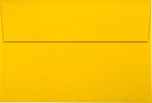 LUXPaper A8 Invitation Envelopes | Peel & Press | 5 1/2" x 8 1/8" | Sunflower Yellow | 80lb. Text | 50 Qty by Envelopes.com