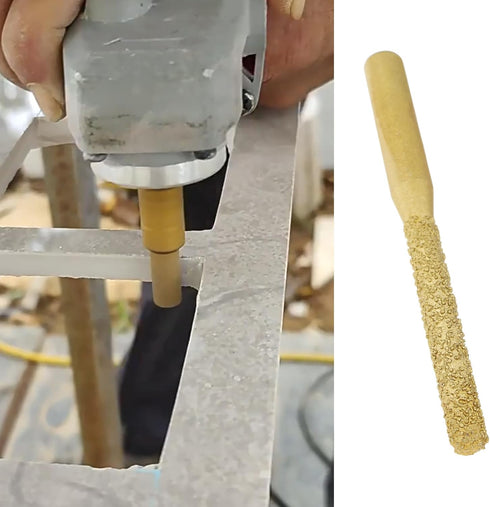 SG Store 2Pcs 1/4" 5x35x65mm Diamond Router Bits for Quartz Stone Jewelry Shell Tiles