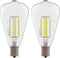 Dream Lighting LED Edison Bulb, 3W, Warm White 3000K, 150 Lumens, Pack of 2