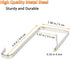 10Pcs Metal Over The Door Hooks - Sturdy Z Hooks for Hanging Clothes, Towels, Coats and More