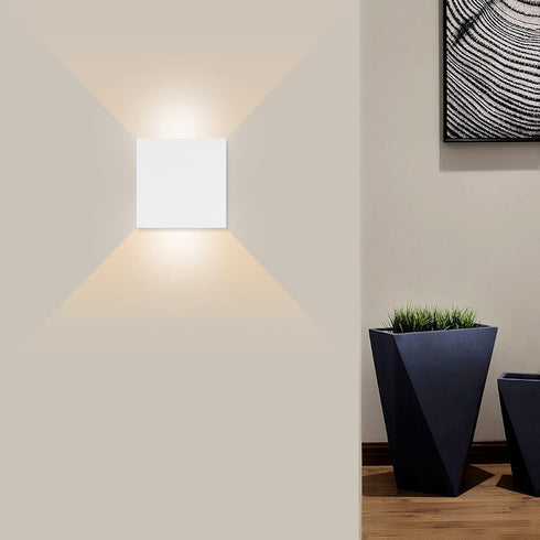 Lamp,7W LED Wall Wall Sconces Indoor,High Brightness Aluminum Alloy Wall Light,Square Lamp Bedroom Hallway Porch